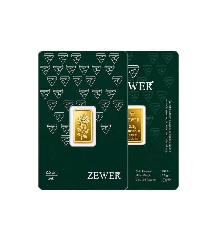 24Kt 2.5g – 999.9 Classic Rose Flower